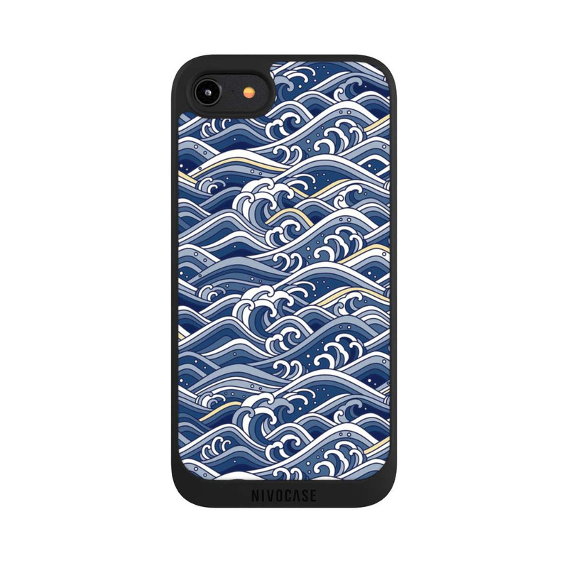 iPhone 7 NIVOpure Vagues bleues kanagawa