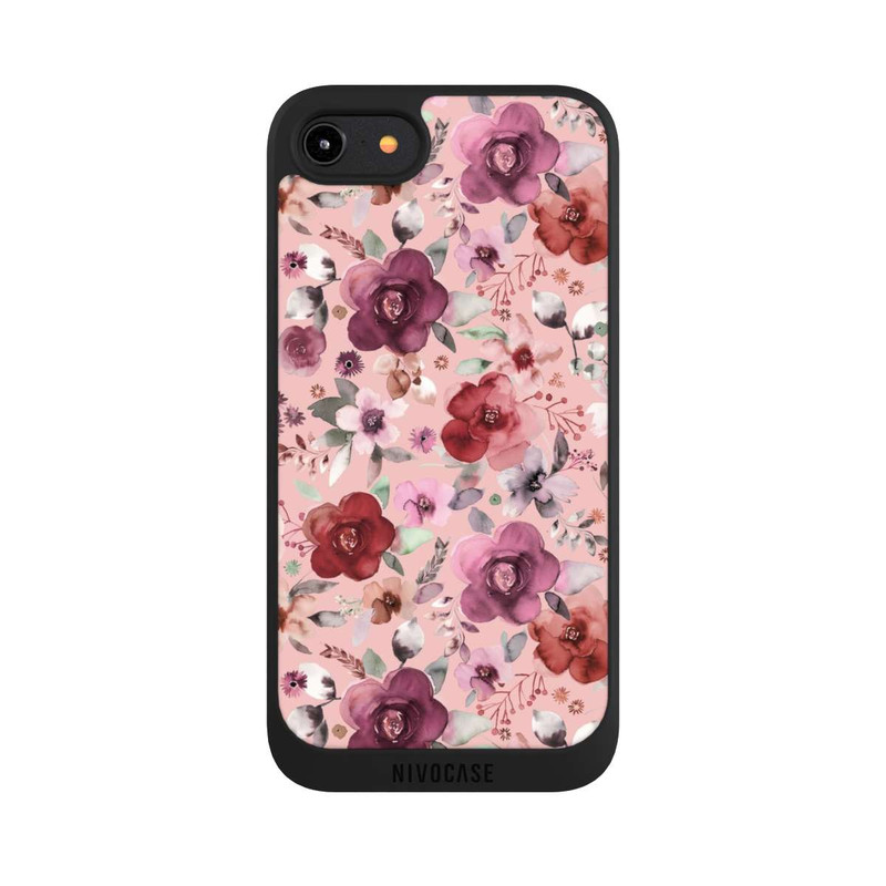 iPhone 7 NIVOpure Üppiger romantischer Blumenstrauß rosa