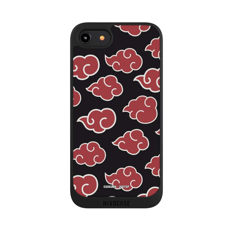 iPhone 7 NIVOpure Akatsuki Pattern Black Big