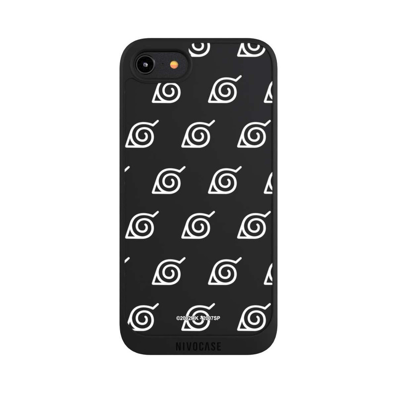 iPhone 7 NIVOpure Konoha Pattern Blanc sur Fond Transparent