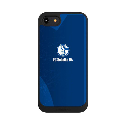 Apple iPhone 7 NIVOpure Schalke 04 Blauer Hintergrund Mit Logo