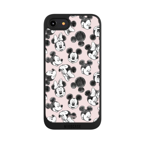 Apple iPhone 7 NIVOpure Minnie &amp; Mickey Many Faces Pink