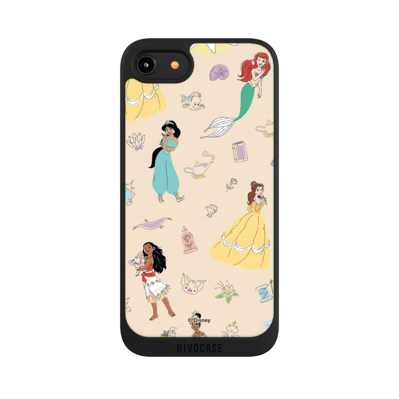 iPhone 7 NIVOpure Princess Pattern Beige Disney Princess