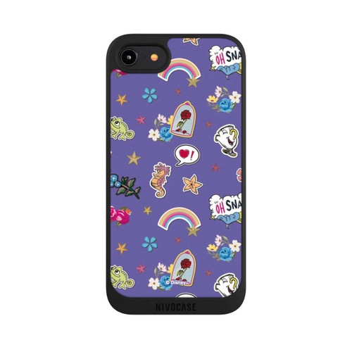 Apple iPhone 7 NIVOpure Princess Pattern Purple Disney Princess