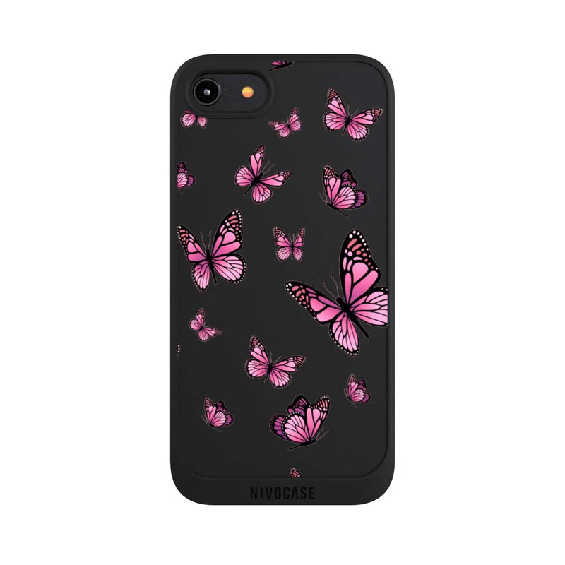 iPhone 7 NIVOpure Schmetterlinge pink