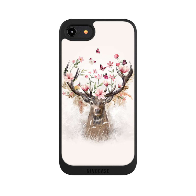 iPhone 7 NIVOpure Hirsch Blumen Geweih