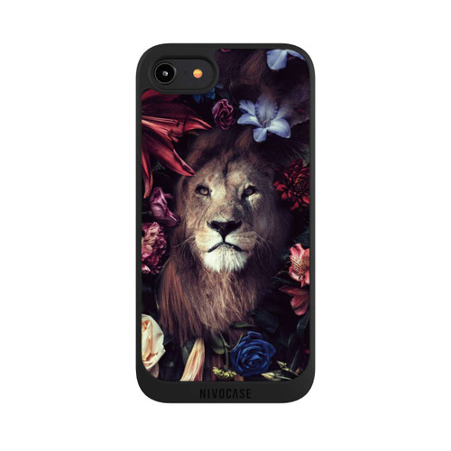 Apple iPhone 7 NIVOpure Löwe Blumenrahmen