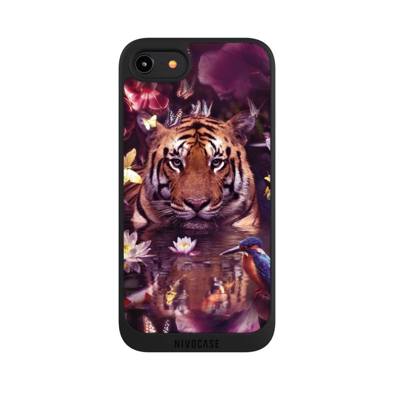 iPhone 7 NIVOpure Tiger Blumenrahmen