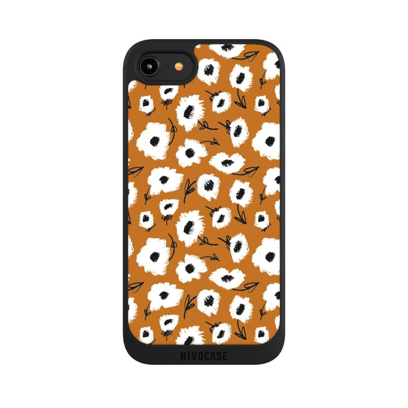 iPhone 7 NIVOpure Flower pattern ocker