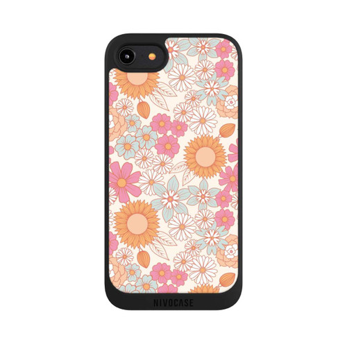 Apple iPhone 7 NIVOpure Fleurs Bohémienne Rétro 1