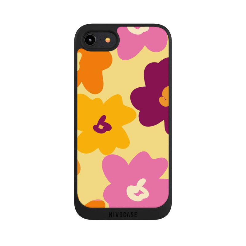 iPhone 7 NIVOpure Fleurs Colorées Rétro