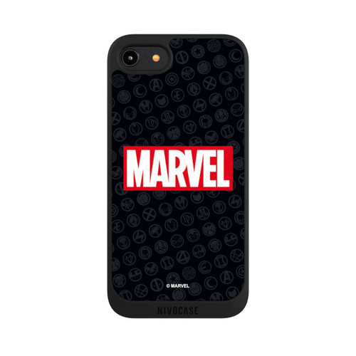Apple iPhone 7 NIVOpure Marvel Logo Black Red 