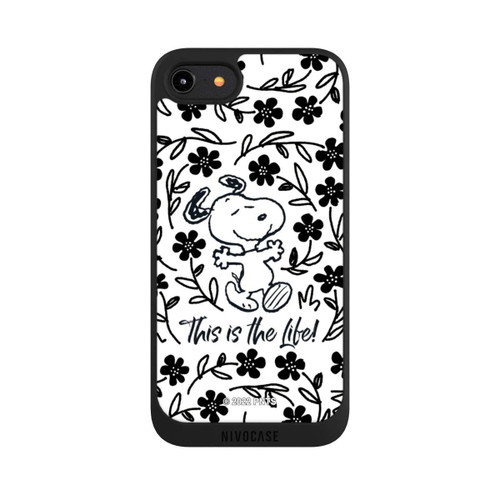 Apple iPhone 7 NIVOpure Snoopy schwarz und weiß This Is The Life