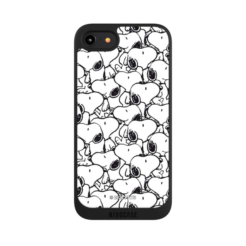 iPhone 7 NIVOpure Snoopy Muster Schwarz und Weiß