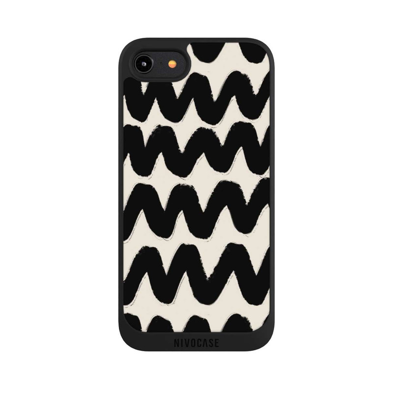 iPhone 7 NIVOpure Black Waves Pattern