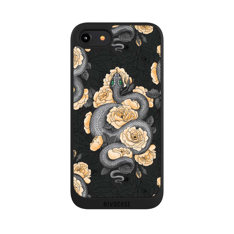 iPhone 7 NIVOpure Serpent et fleur jaune