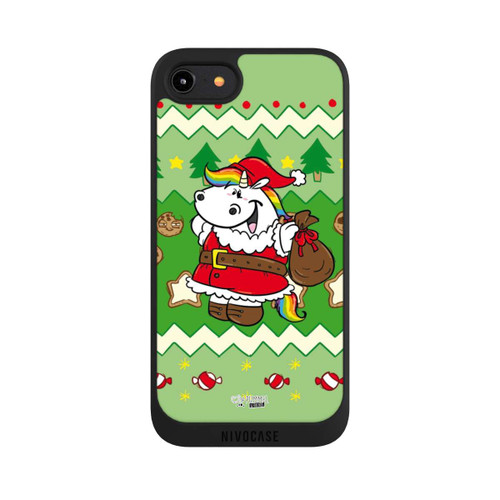 Apple iPhone 7 NIVOpure Ugly Christmas Pummeleinhorn Green