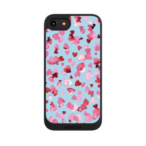 Apple iPhone 7 NIVOpure Valentines Love Hearts Pink Blue