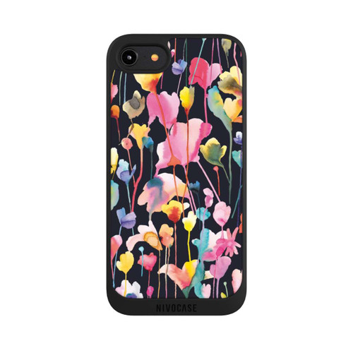 Apple iPhone 7 NIVOpure Wildblumen schwarz