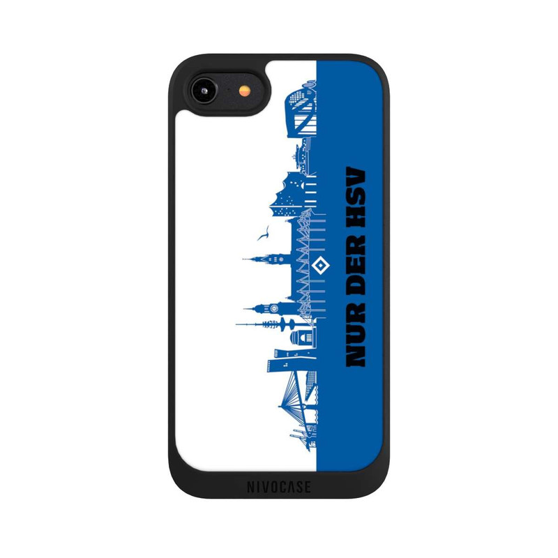 iPhone 7 NIVOpure HSV Skyline Blau Weiß