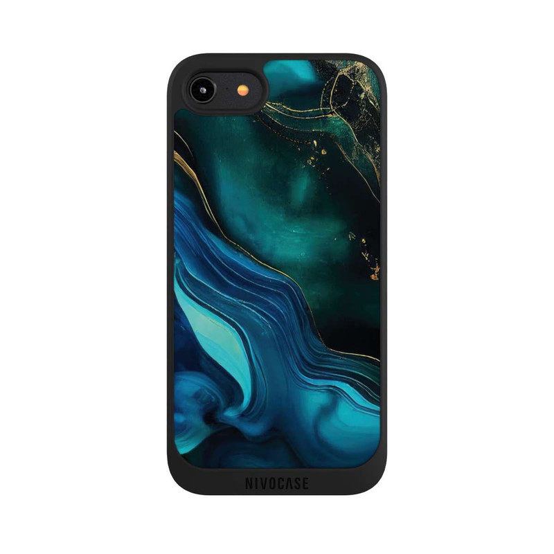iPhone 7 NIVOpure Encre bleue et dorée