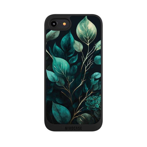 Apple iPhone 7 NIVOpure Green Eucalyptus Leaves against a Dark Background with AI