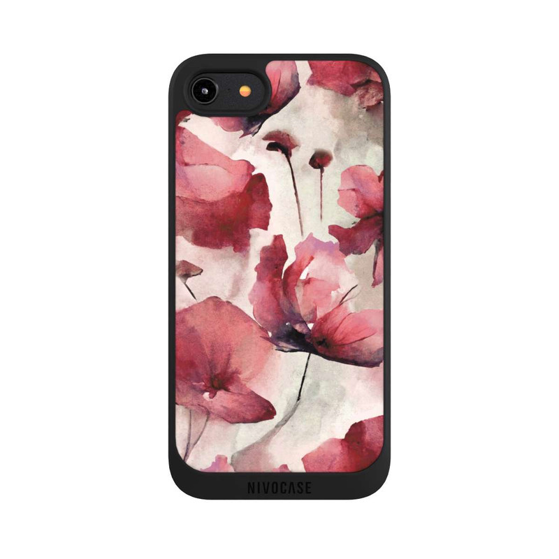 iPhone 7 NIVOpure Wilde Mohnblumen Aquarell mit KI