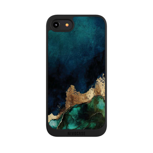 Apple iPhone 7 NIVOpure Petrolblau mit Gold