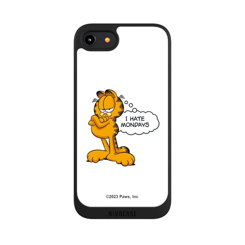iPhone 7 NIVOpure Garfield I Hate Mondays Weiß