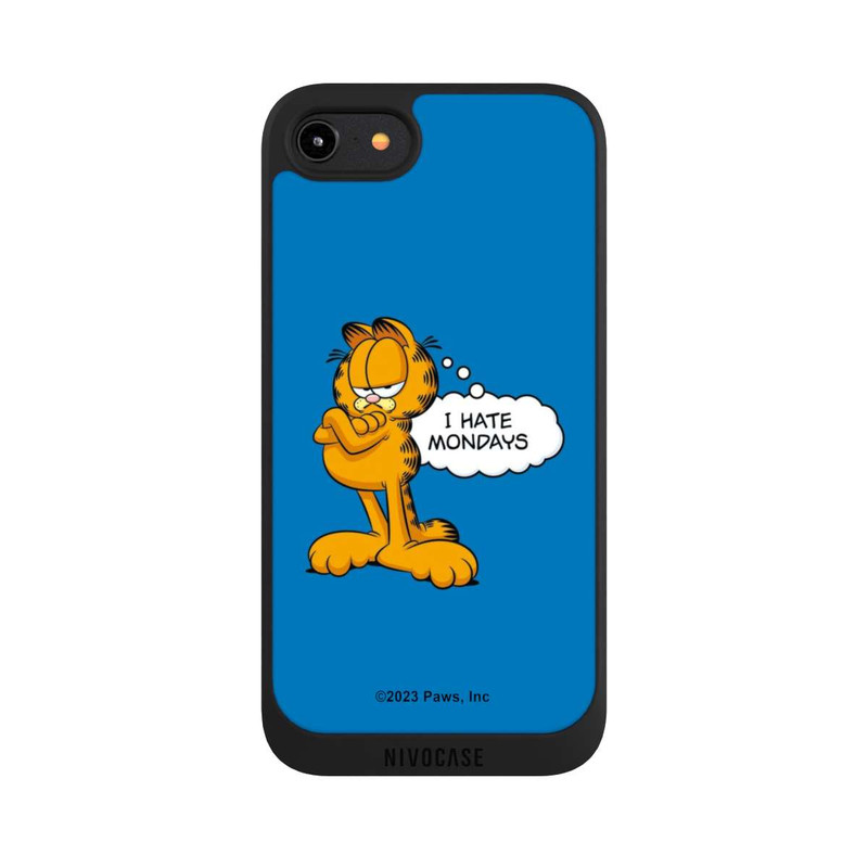 iPhone 7 NIVOpure Garfield I Hate Mondays Blau