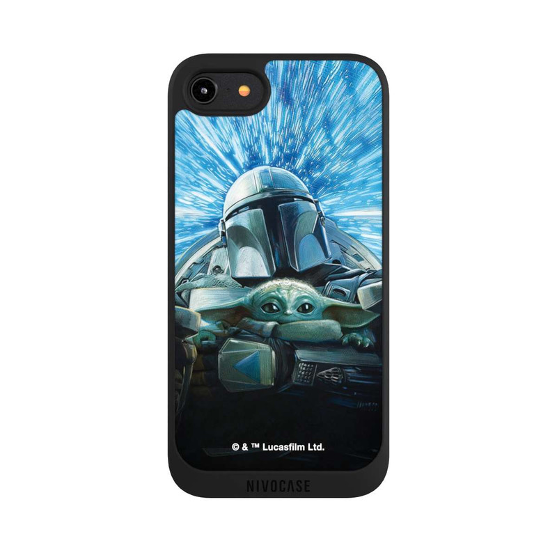 iPhone 7 NIVOpure Grogu et Mando Flying Blue