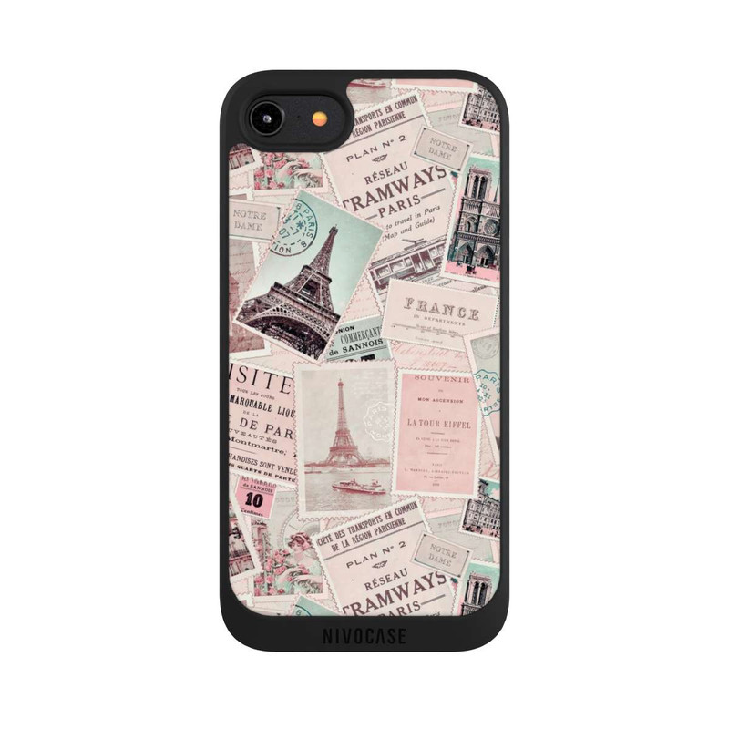 iPhone 7 NIVOpure Vintage Paris Postcards Pattern