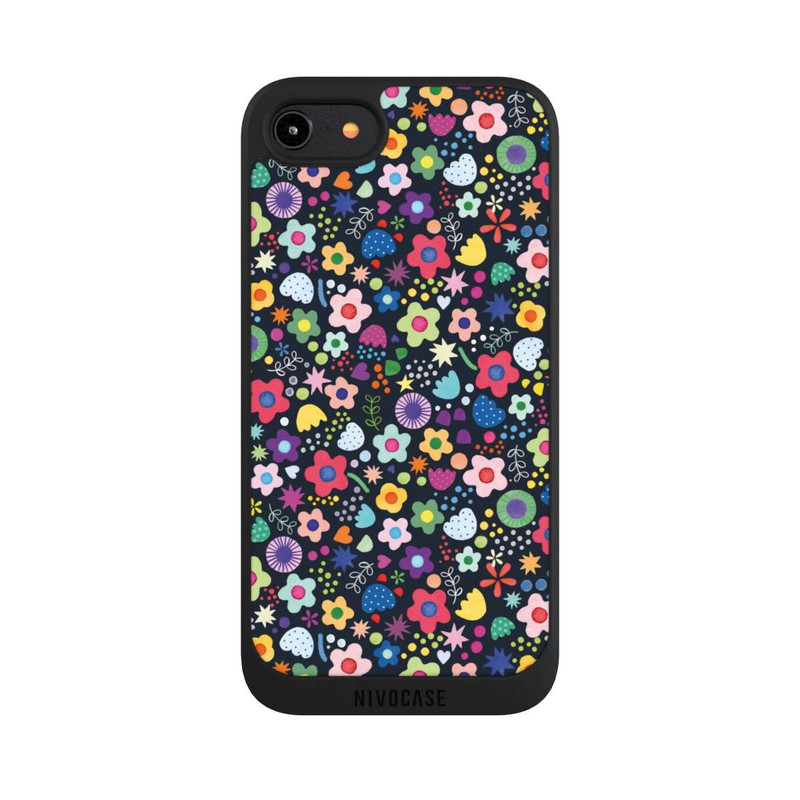 iPhone 7 NIVOpure Psychedelic Flowers Multi Black
