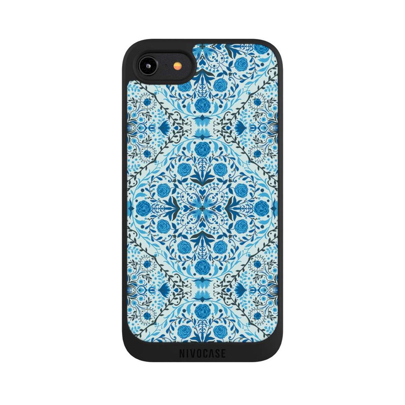 iPhone 7 NIVOpure Blue Floral Tiles