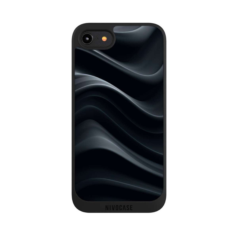 iPhone 7 NIVOpure Black Waves Texture