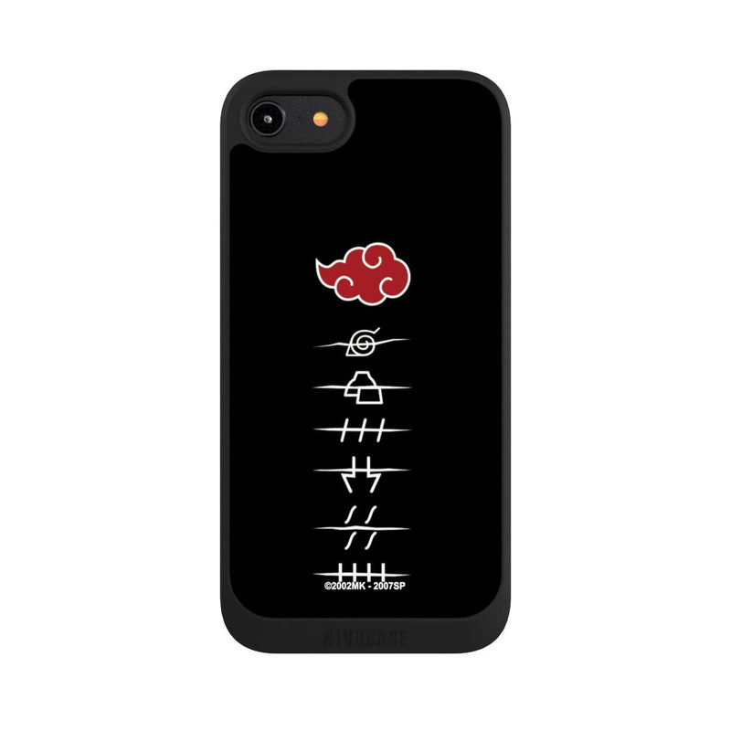 iPhone 7 NIVOpure Akatsuki Mitgliedssymbole Schwarz