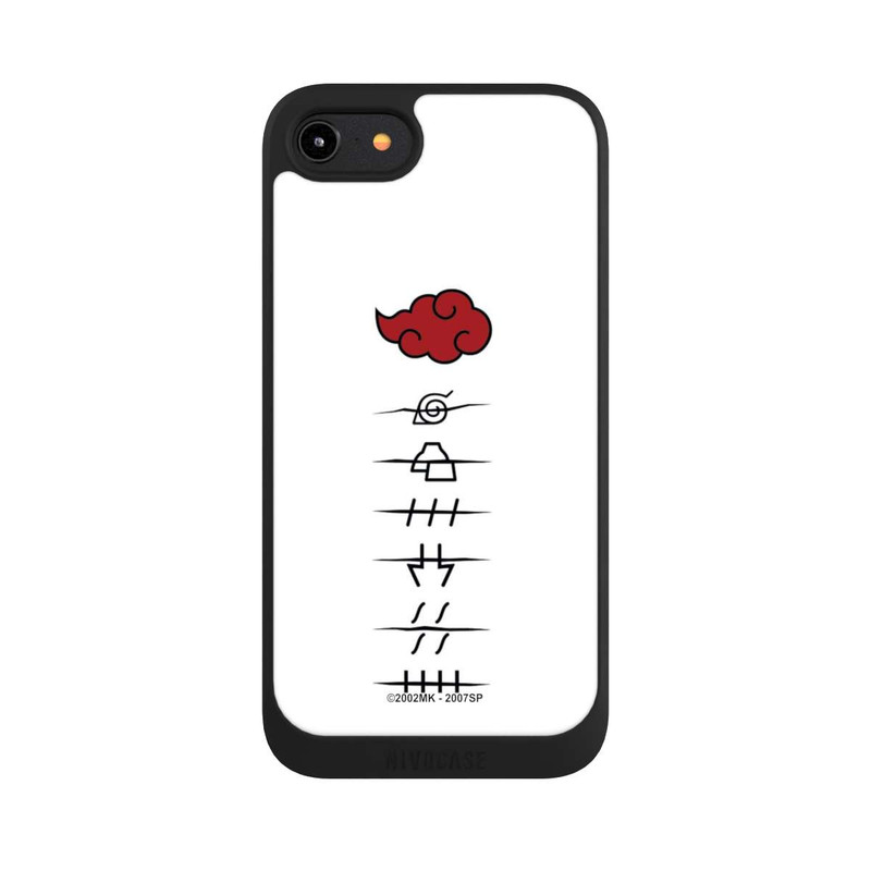 iPhone 7 NIVOpure Akatsuki Mitgliedersymbole Weiß