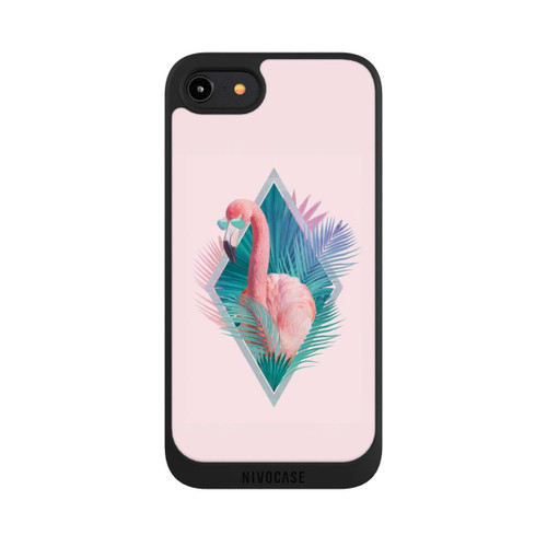 Apple iPhone 7 NIVOpure Tropical Leaves Flamingo