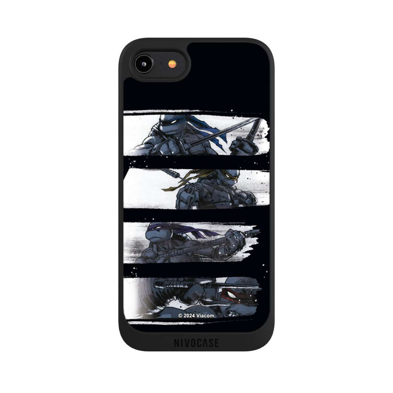 iPhone 7 NIVOpure TMNT Schwarz und Weiß Scratch