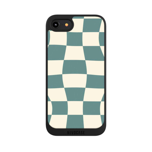 Apple iPhone 7 NIVOpure Schachbrett Petrol