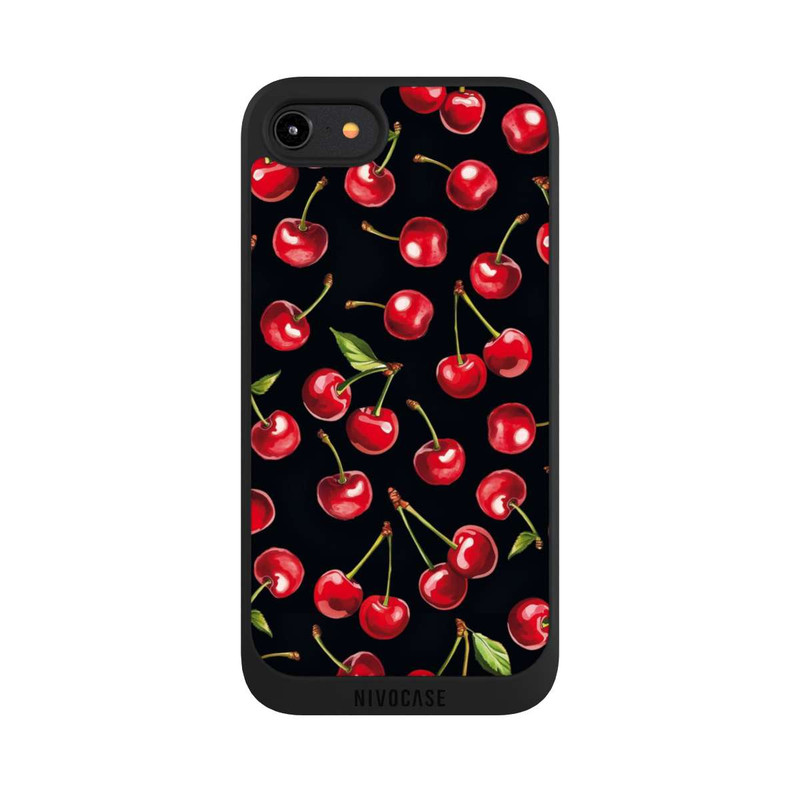 iPhone 7 NIVOpure Kirschmuster Schwarz mit KI