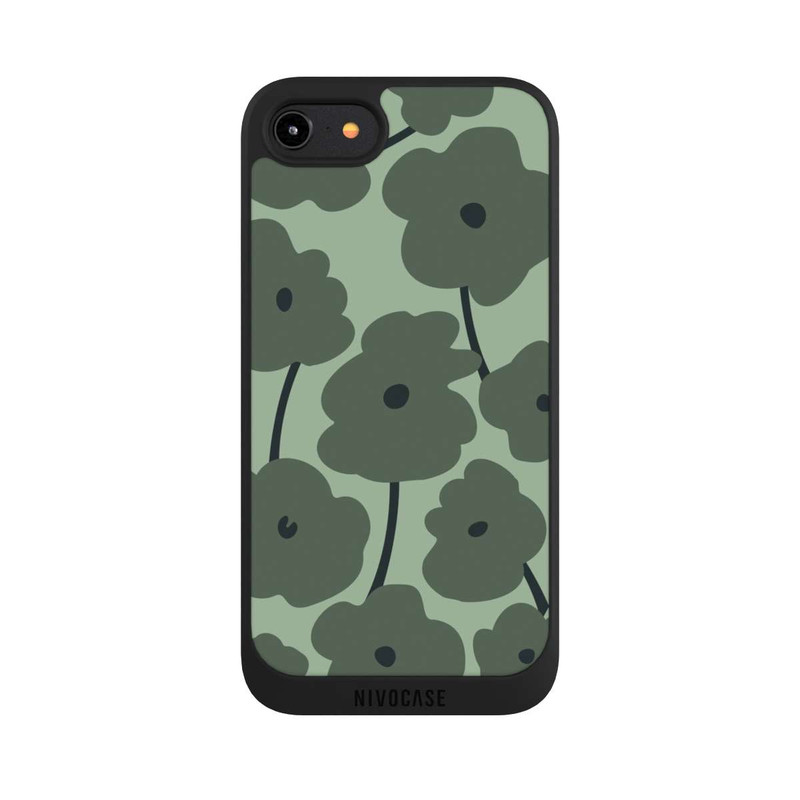 iPhone 7 NIVOpure Minimalistische Blumen Grün