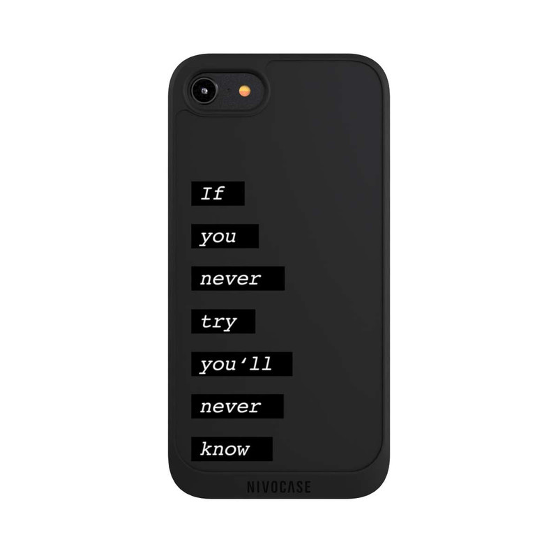 iPhone 7 NIVOpure If You Try Black Transparent