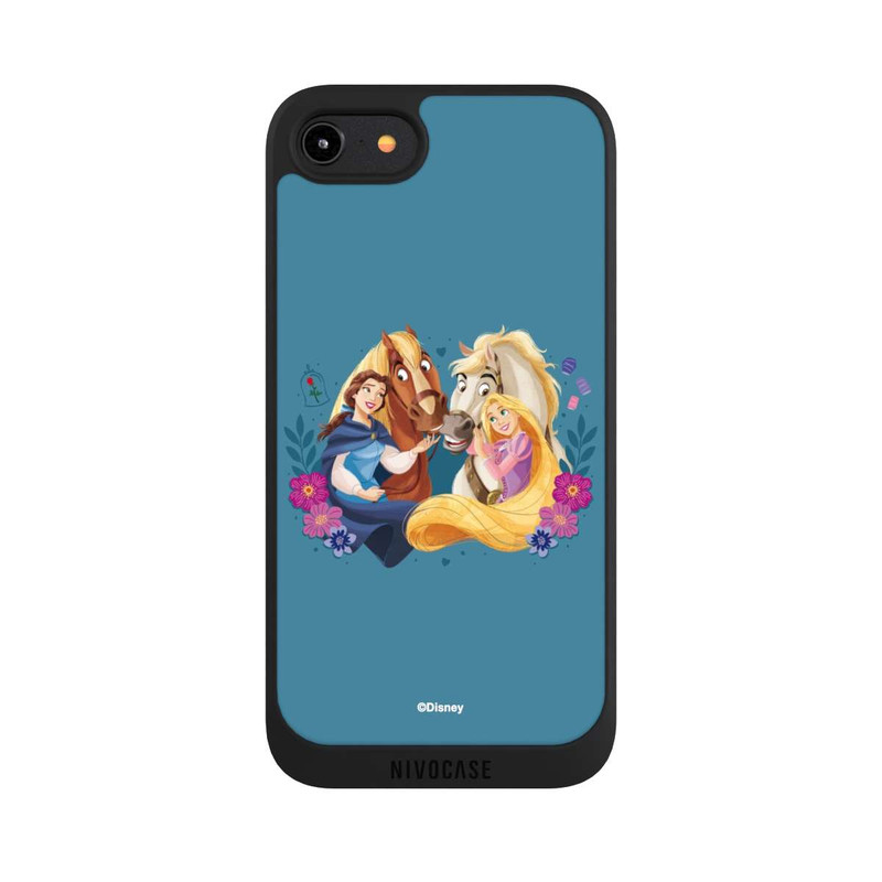 iPhone 7 NIVOpure Disney Prinzessinnen Belle and Rapunzel mit Pferden