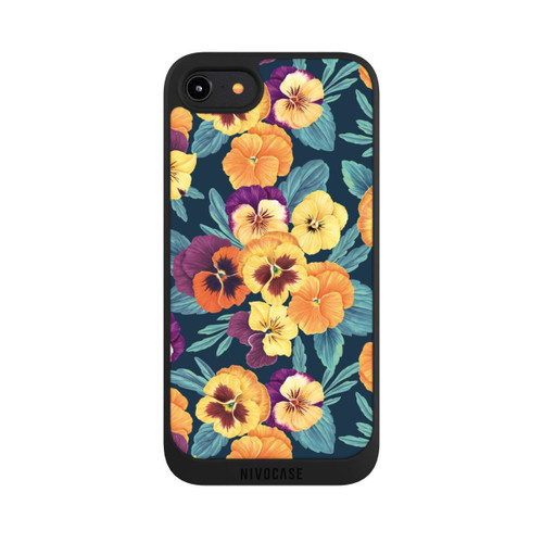 Apple iPhone 7 NIVOpure Pansies on Navy