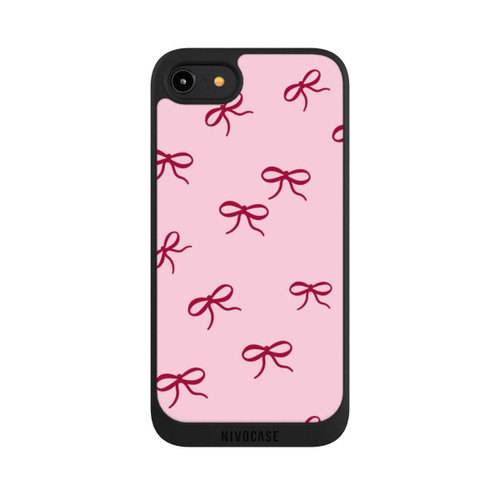 Apple iPhone 7 NIVOpure Bows Red Pink Pattern