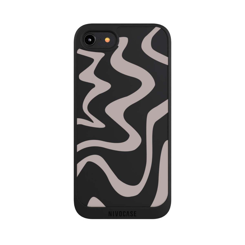 iPhone 7 NIVOpure Trendy Lines Brown Transparent