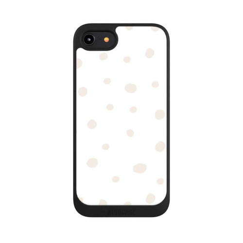 Apple iPhone 7 NIVOpure Motif à Pois Blanc Marron