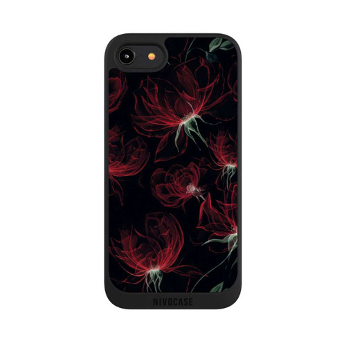 Apple iPhone 7 NIVOpure Red Flowers Wallpaper