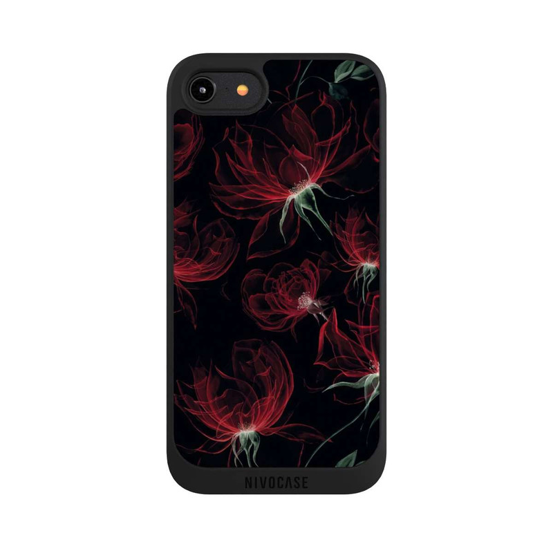 iPhone 7 NIVOpure Fleurs rouges Fond d'écran